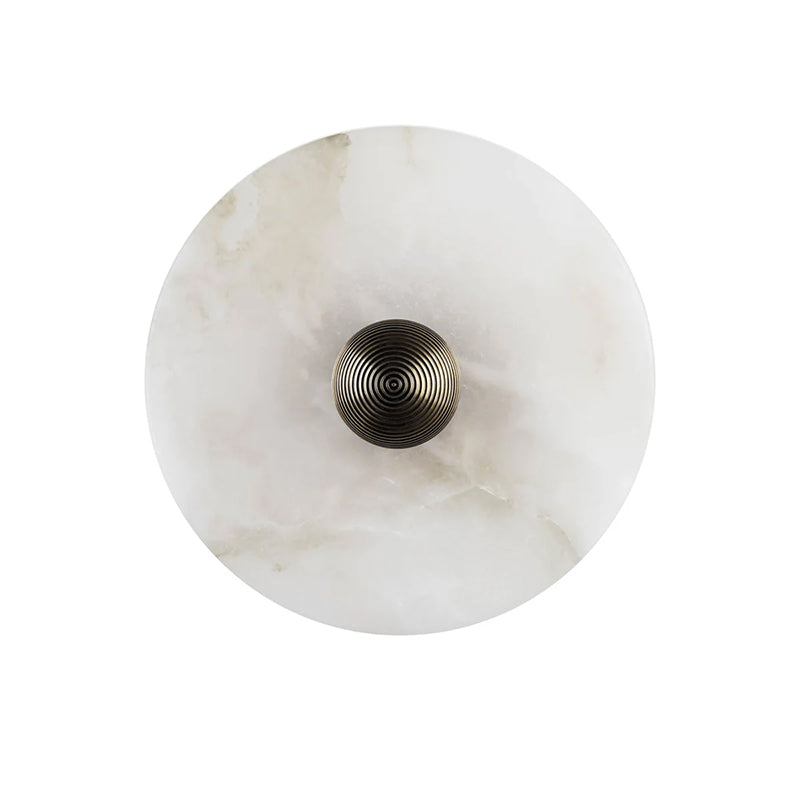 Alabaster Disc Wall Sconce