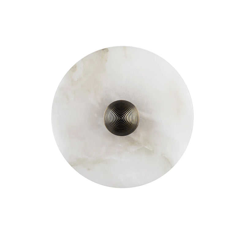 Alabaster Disc Wall Sconce