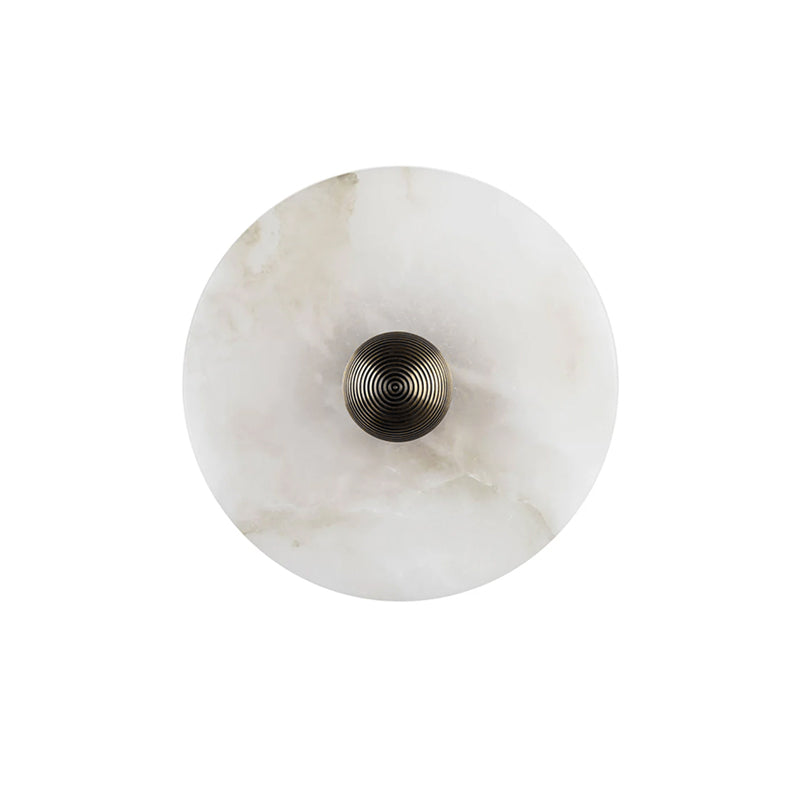Alabaster Disc Wall Sconce