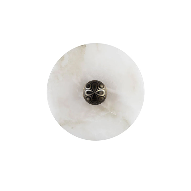 Alabaster Disc Wall Sconce