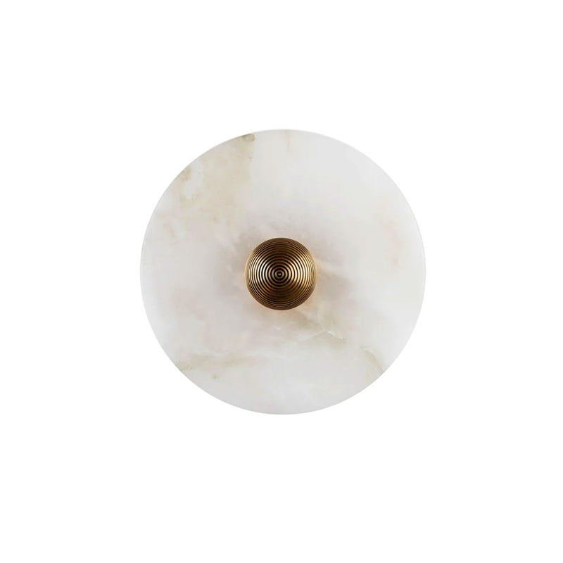Alabaster Disc Wall Sconce