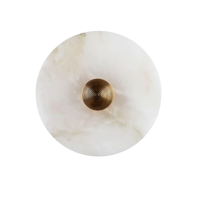 Alabaster Disc Wall Sconce