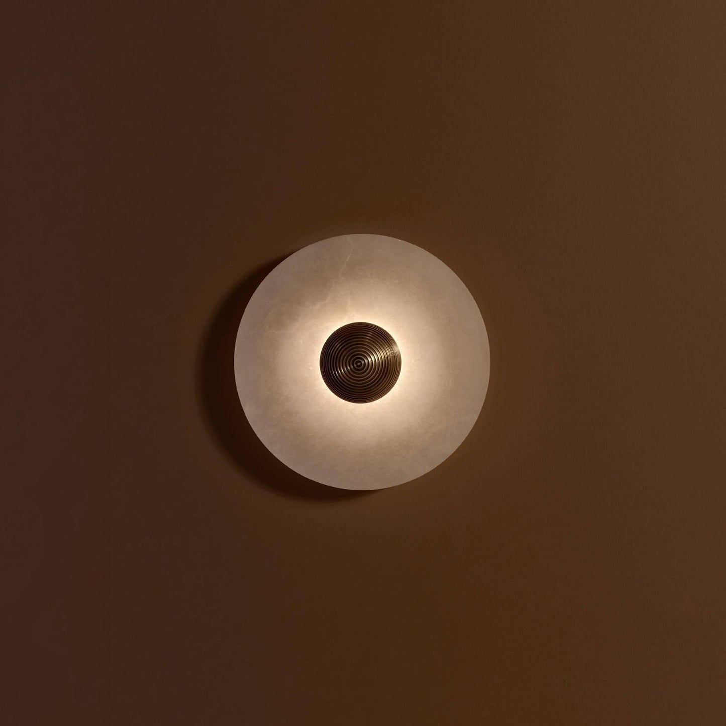 Alabaster Disc Wall Sconce