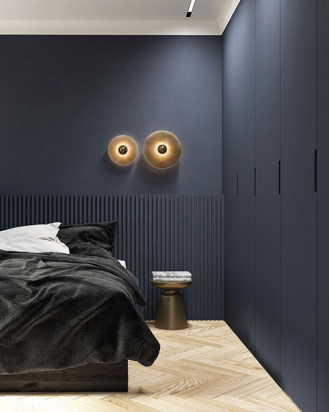 Alabaster Disc Wall Sconce