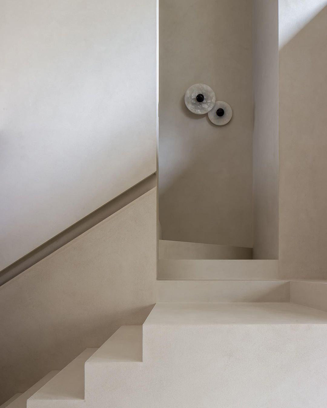 Alabaster Disc Wall Sconce