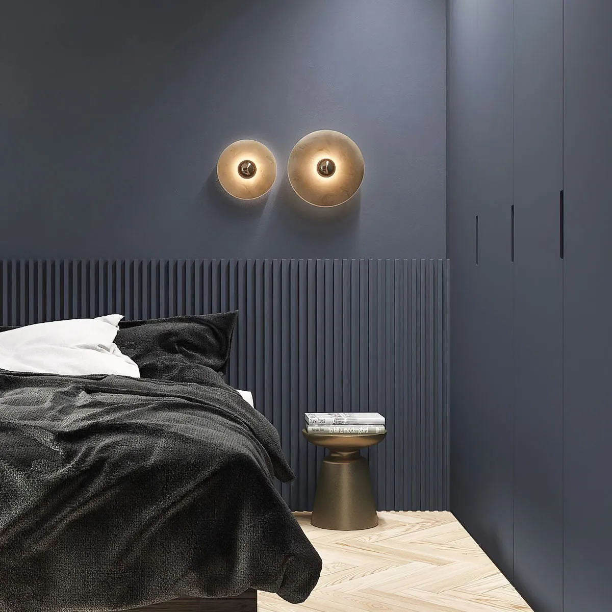 Alabaster Disc Wall Sconce