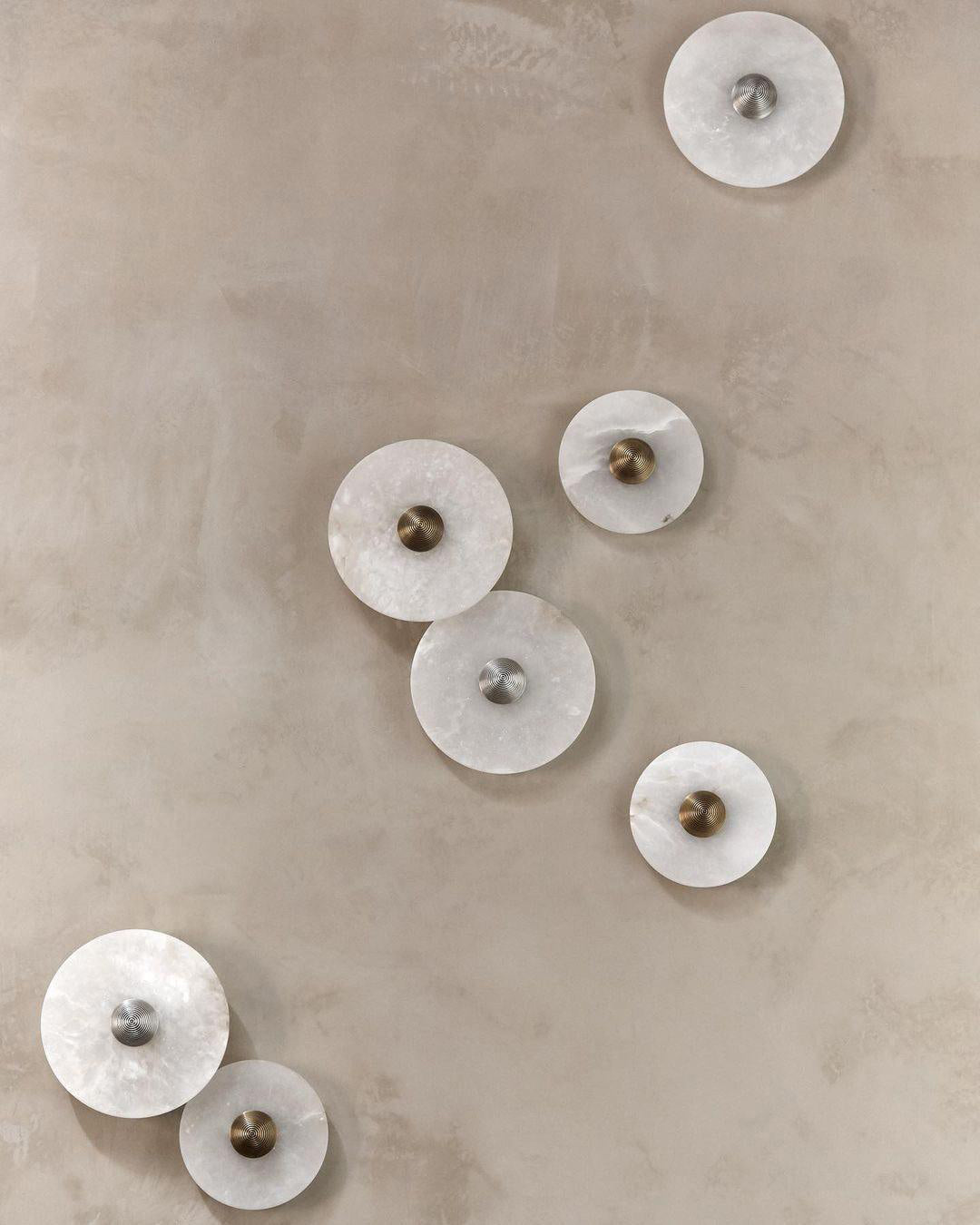 Alabaster Disc Wall Sconce