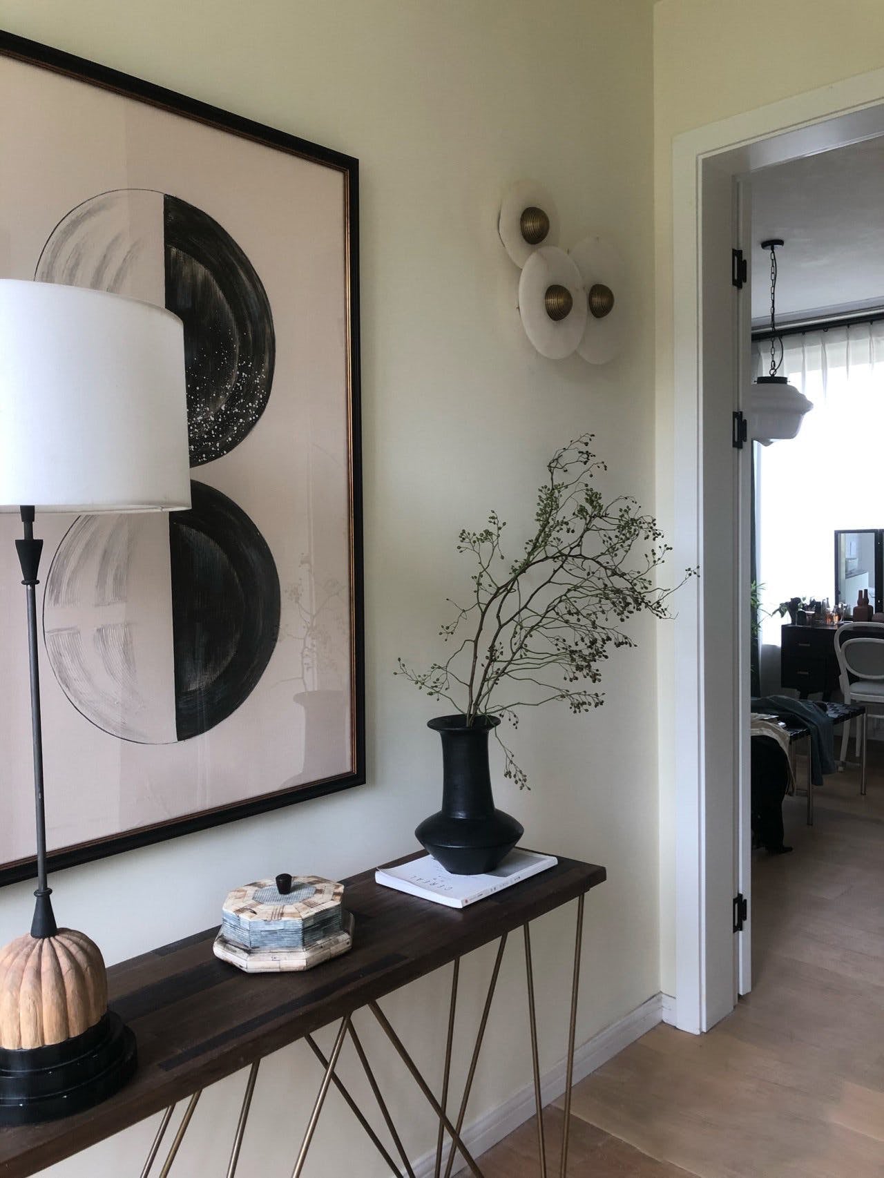 Alabaster Disc Wall Sconce