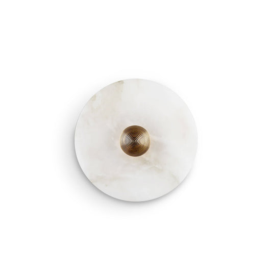 Alabaster Disc Wall Sconce