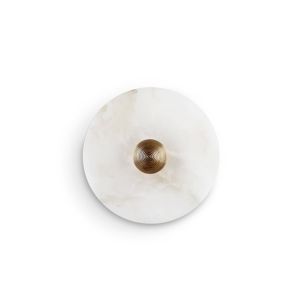 Alabaster Disc Wall Sconce