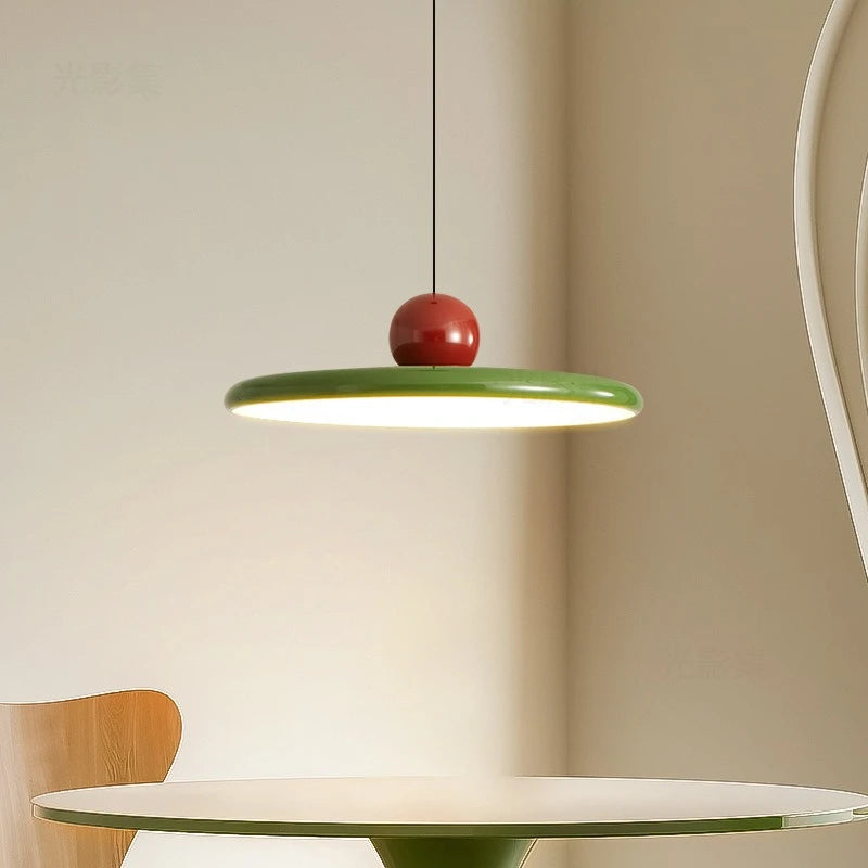 Nordic LED Pendant Light Cream Wind Flying Saucer Lamps For Living Room Bedroom Bedsides Restaurant Hotel Interior Illumination