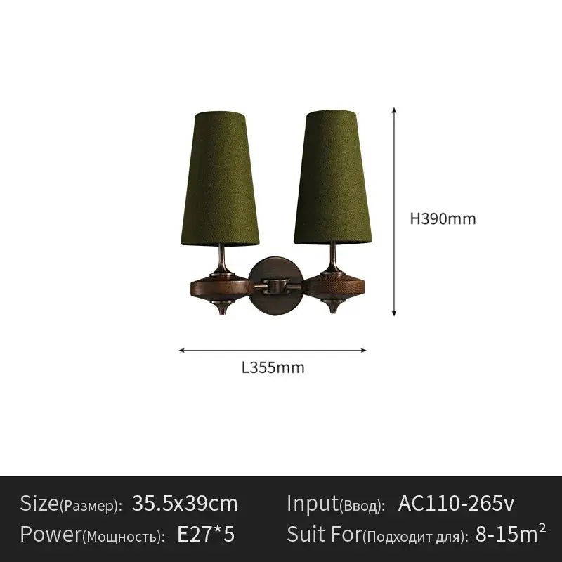 Modern Fabric Wall Lamp – Contemporary Art Style Wall Light for Bedroom, Living Room & Bedside Erbstuk
