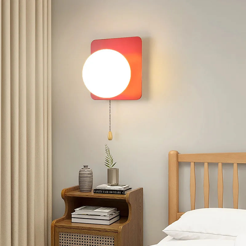 2025 New Arrival Modern Minimalist Wall Lamp - Pull Switch Sconce for Bedroom Bedside Living Room TV Wall Hallway