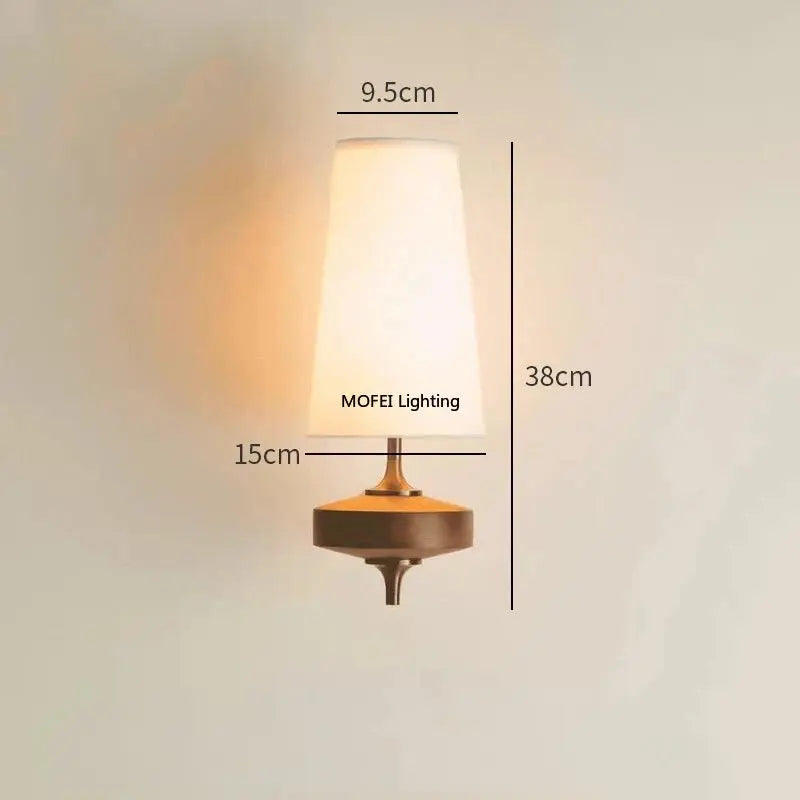 Modern Fabric Wall Lamp – Contemporary Art Style Wall Light for Bedroom, Living Room & Bedside Erbstuk