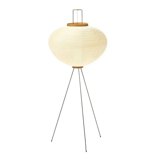 Rice Paper Lantern Floor Lamp — Sculptural Tripod Ambient Light for Living Room, Bedroom, Study and Reading Corner, Soft-Glow Paper Shade Floor Lamp Erbstuk