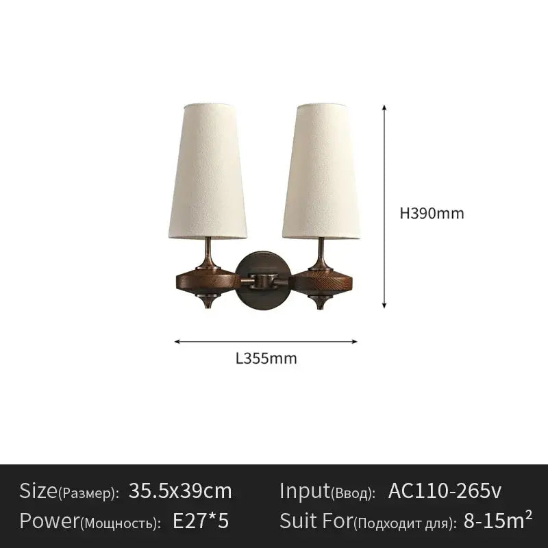 Modern Fabric Wall Lamp – Contemporary Art Style Wall Light for Bedroom, Living Room & Bedside Erbstuk