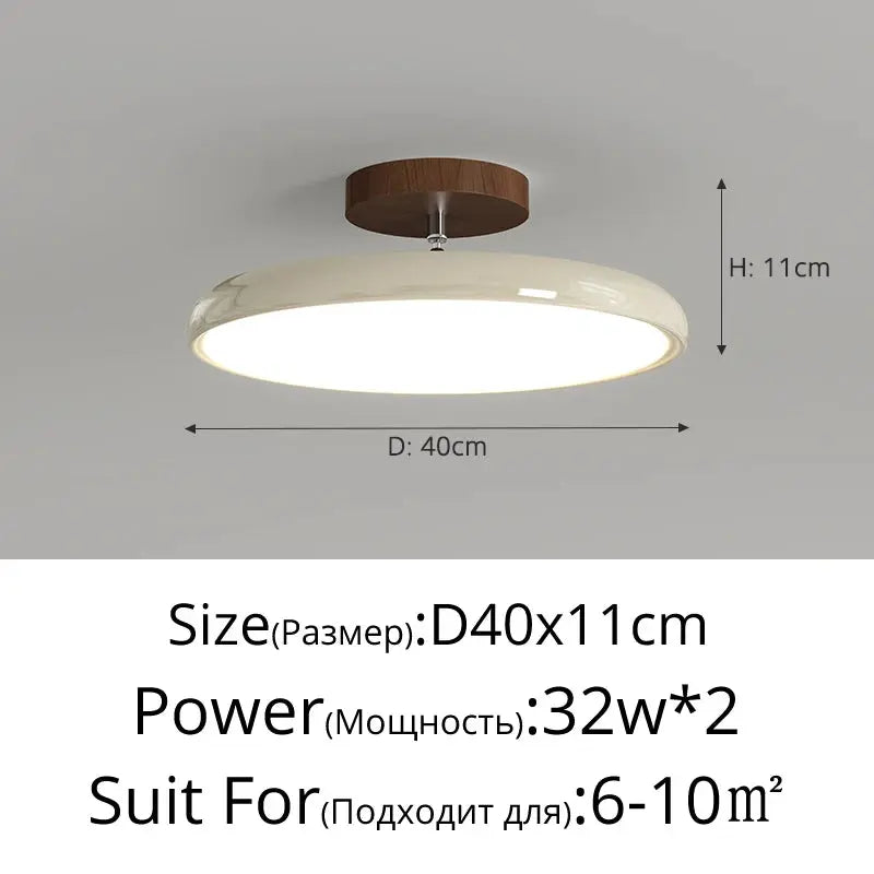 Modern Flush Mount Ceiling Light LED Ceiling Lamp for Bedroom, Living Room, Den & Study Erbstuk