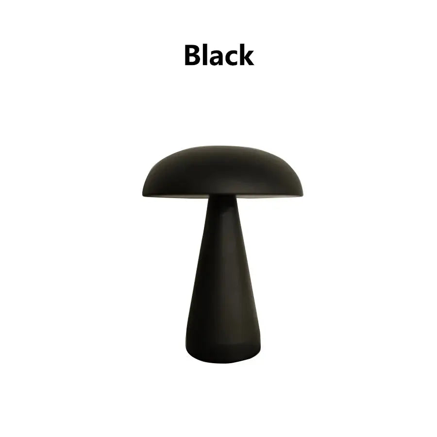 Portable Mushroom Table Lamp — Touch Control Rechargeable LED Nightstand Lamp, Cordless — Bedside Lamp, Patio and Camping Lamp — Dimmable Warm-to-White Accent Light Erbstuk