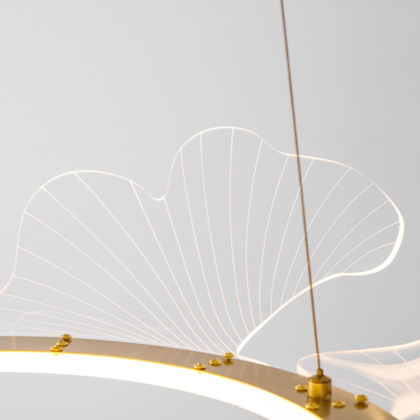 Ravello Scalloped LED Disc Chandelier