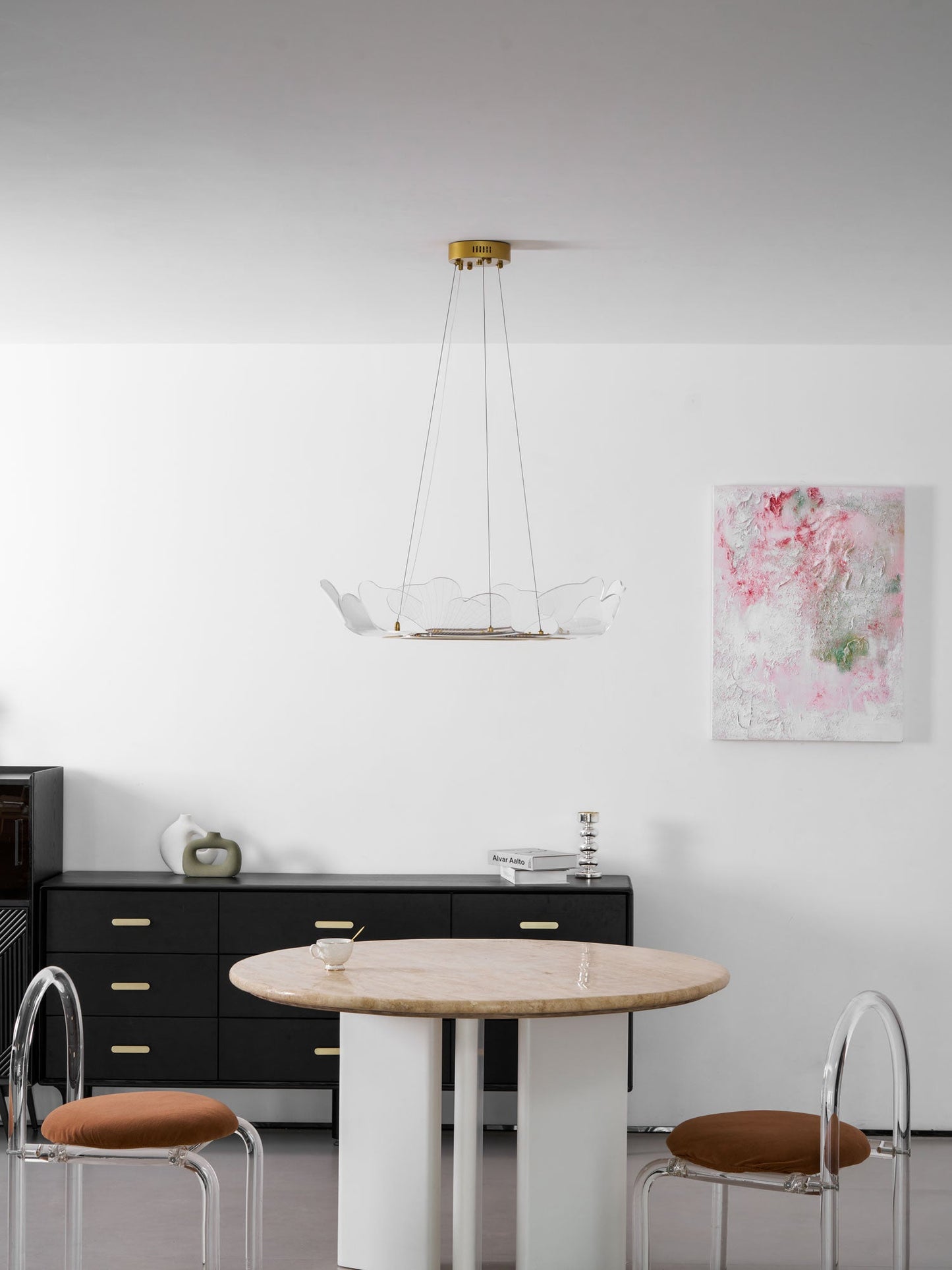 Ravello Scalloped LED Disc Chandelier