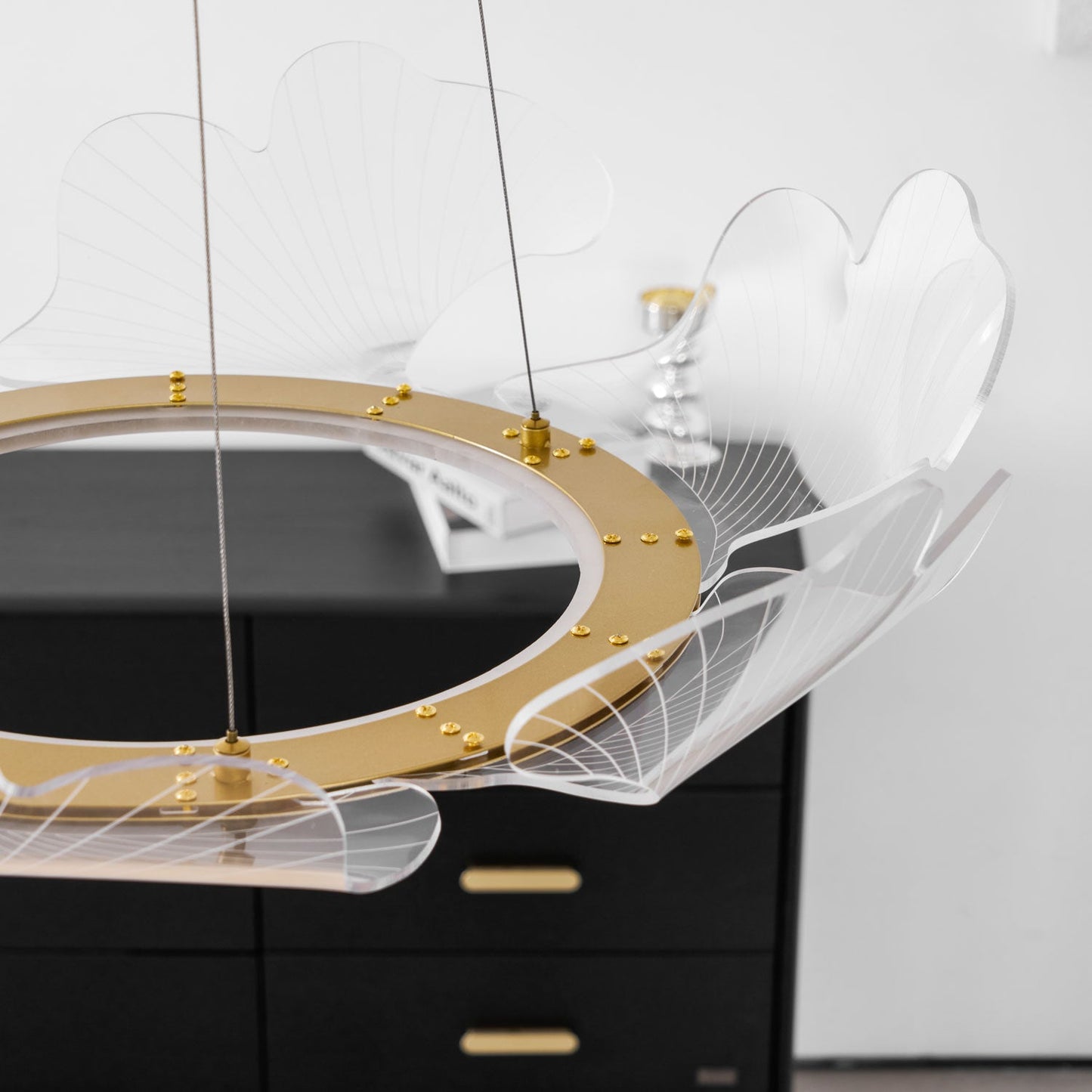 Ravello Scalloped LED Disc Chandelier