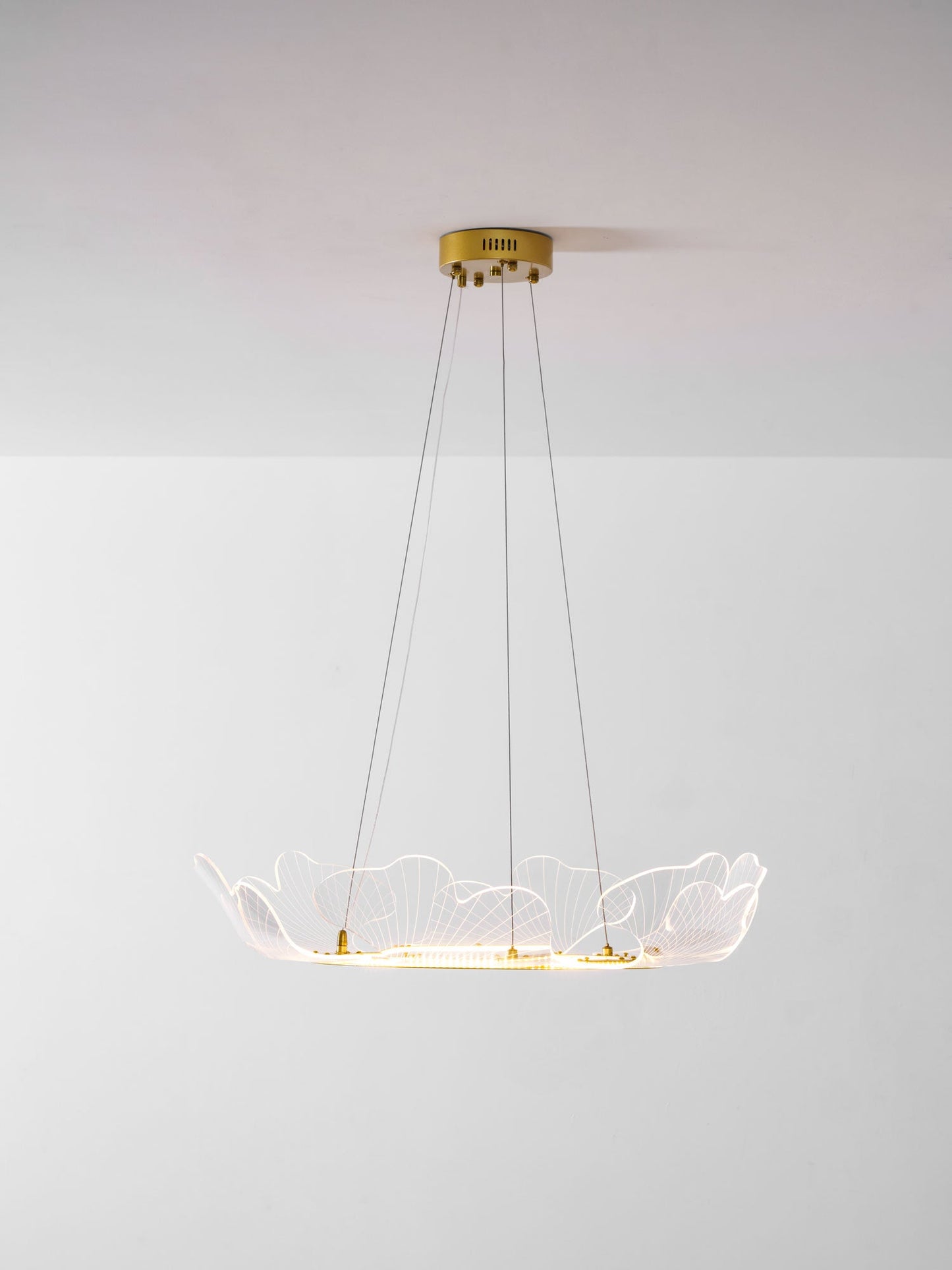 Ravello Scalloped LED Disc Chandelier