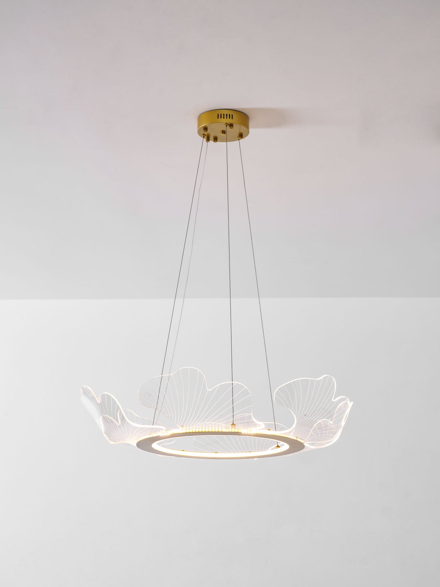 Ravello Scalloped LED Disc Chandelier