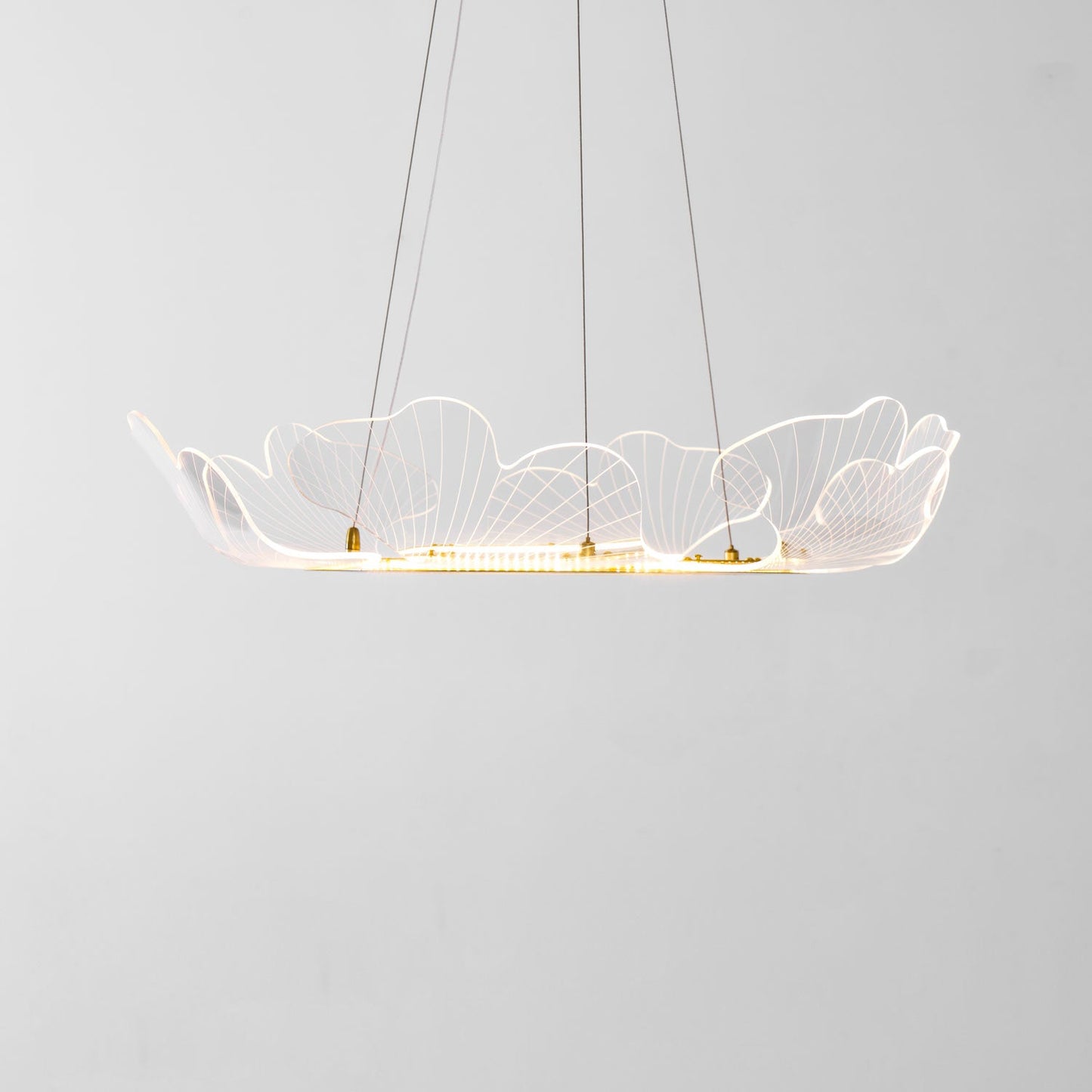 Ravello Scalloped LED Disc Chandelier