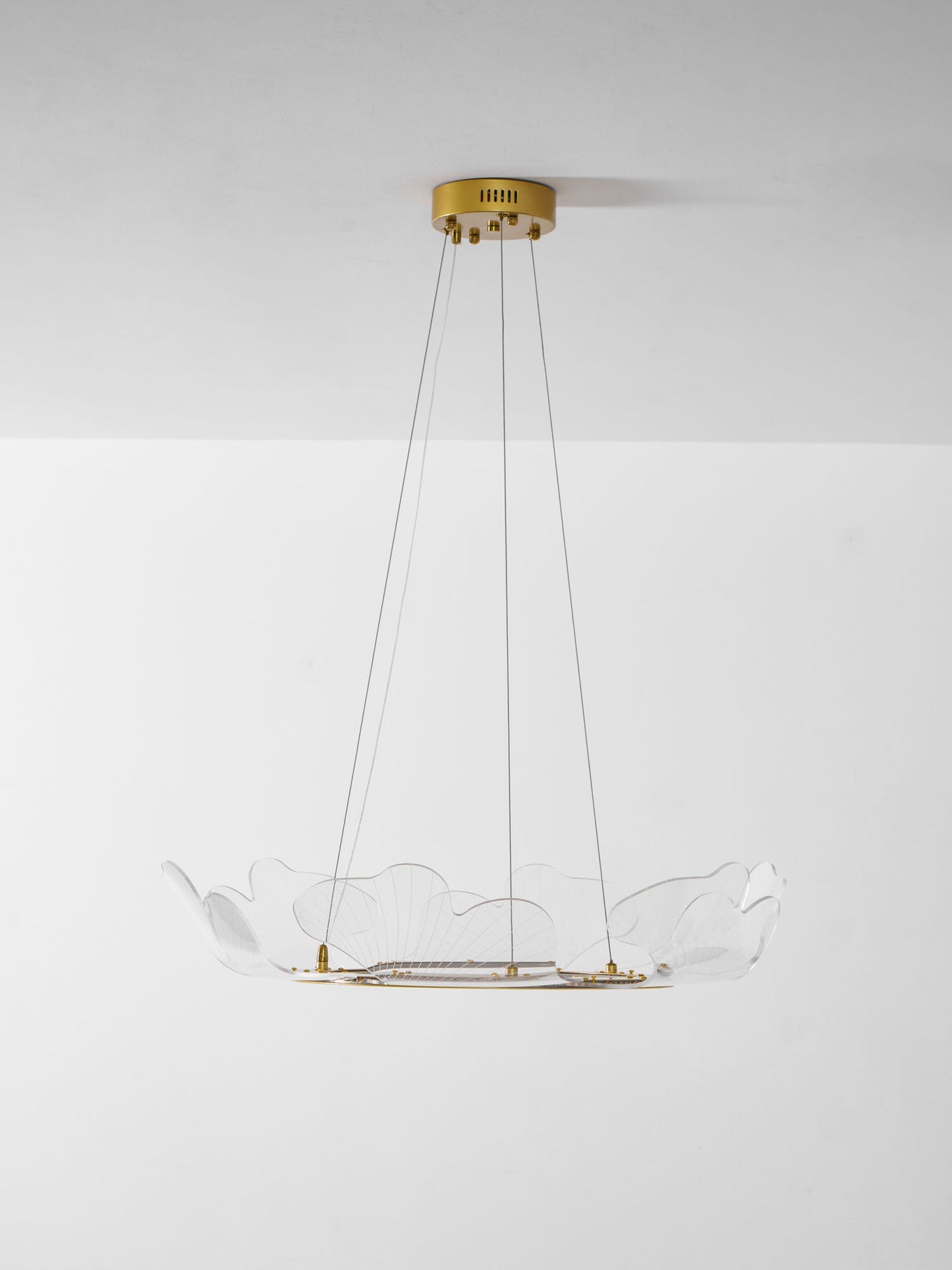 Ravello Scalloped LED Disc Chandelier