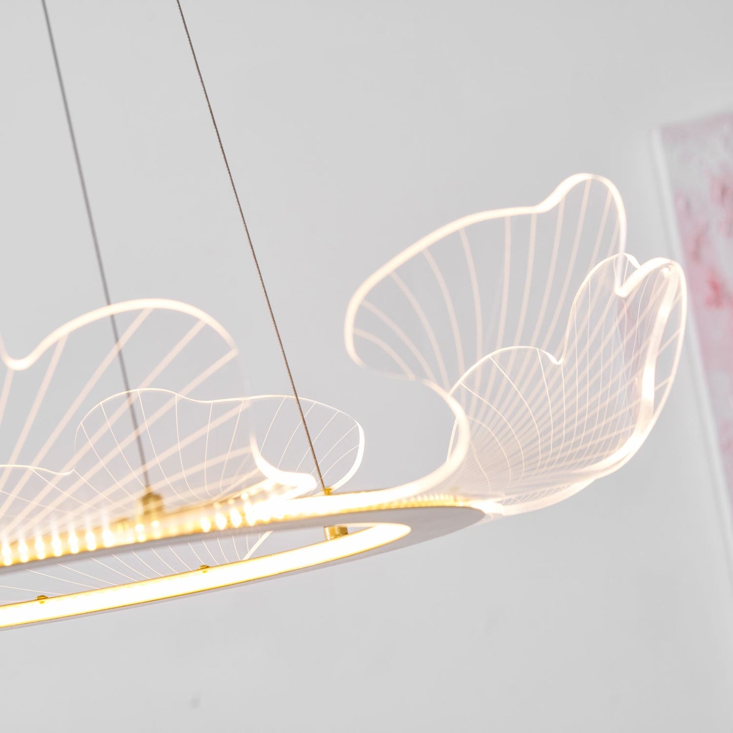 Ravello Scalloped LED Disc Chandelier