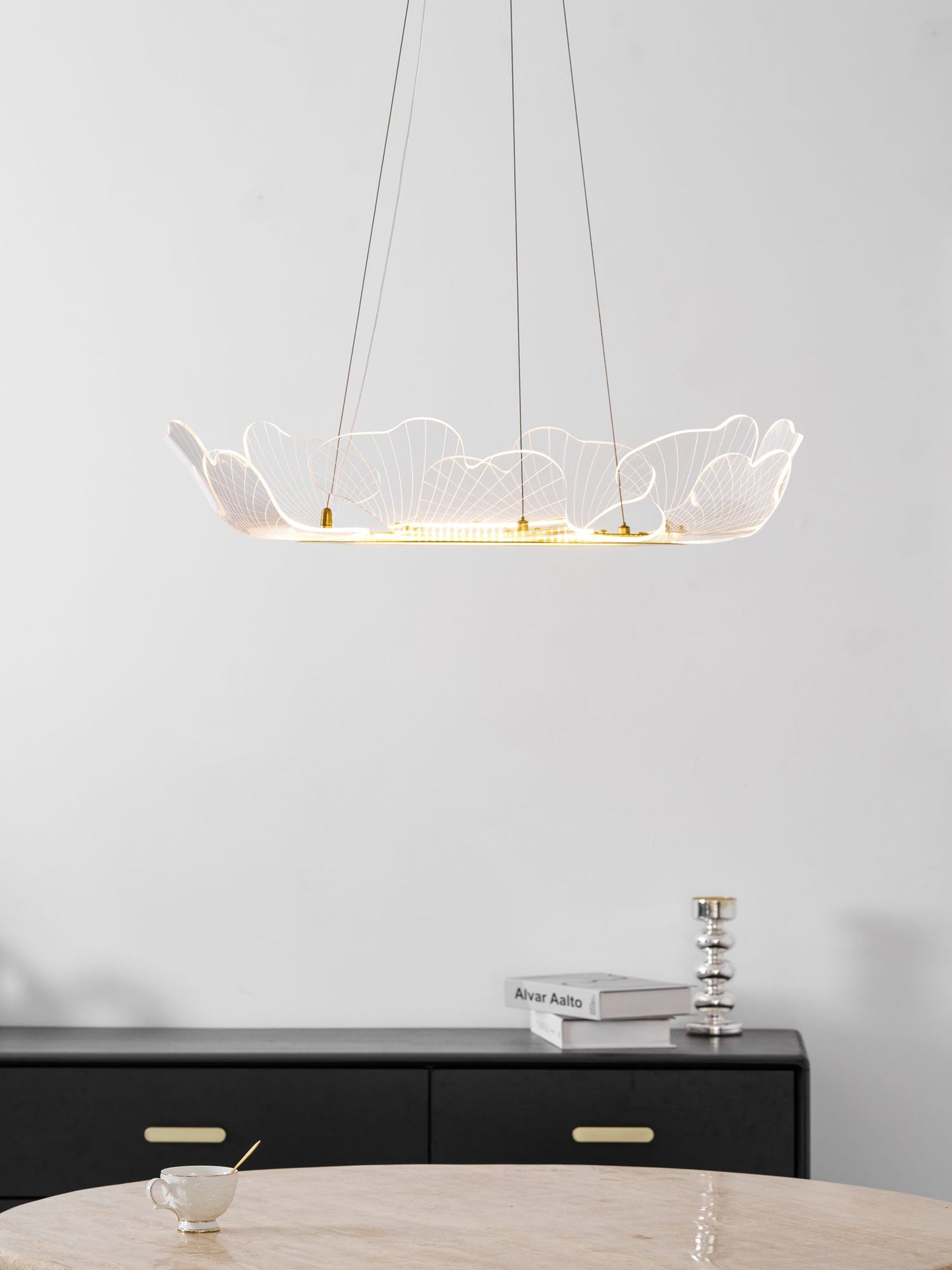 Ravello Scalloped LED Disc Chandelier