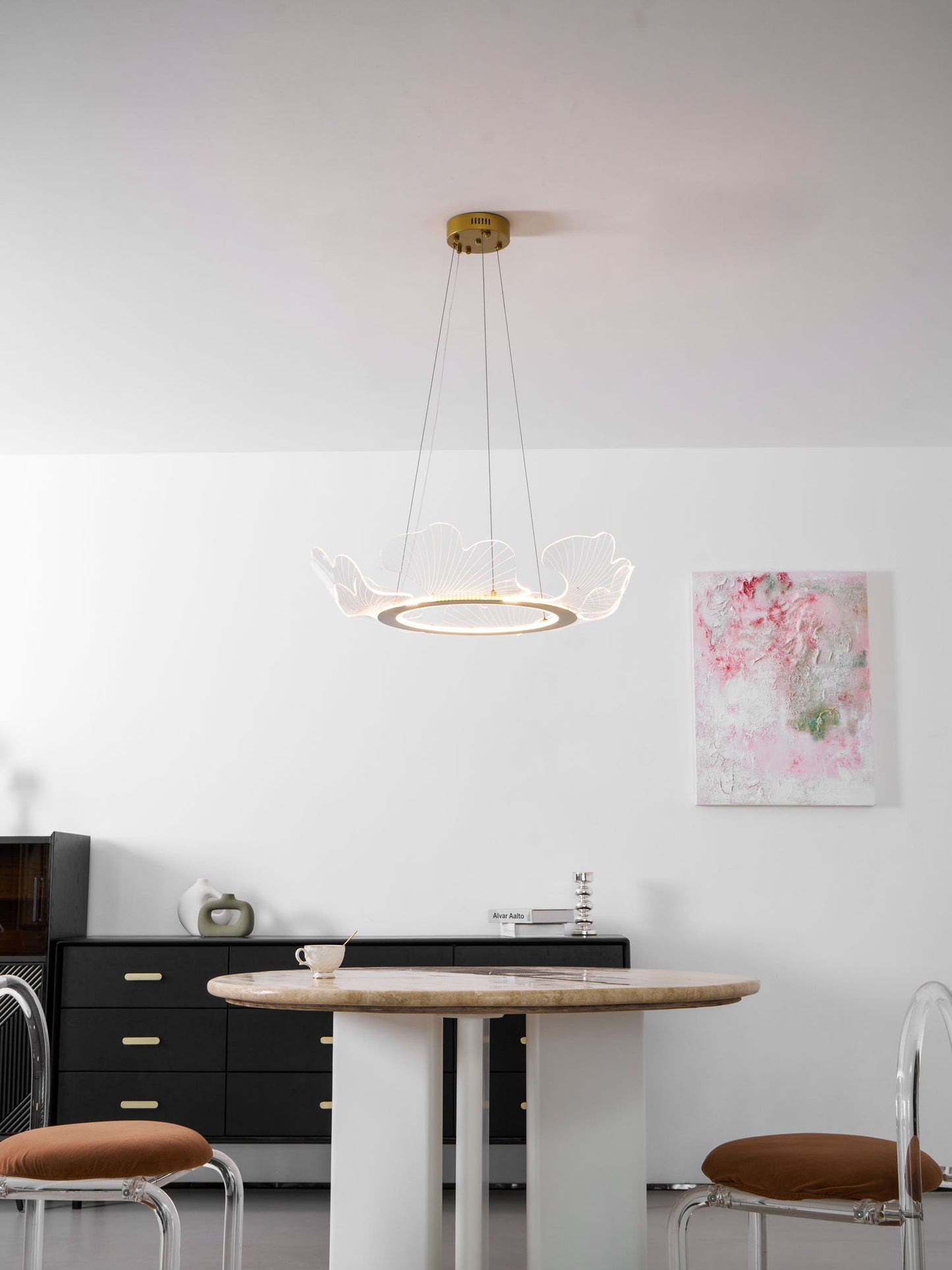 Ravello Scalloped LED Disc Chandelier