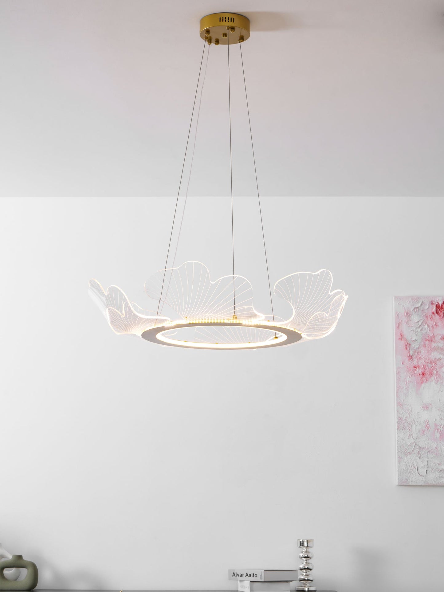 Ravello Scalloped LED Disc Chandelier