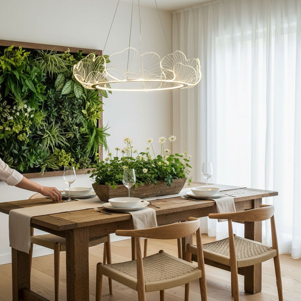 Ravello Scalloped LED Disc Chandelier