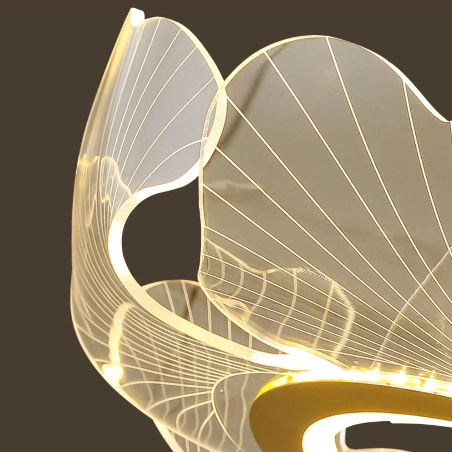 Ravello Scalloped LED Disc Chandelier