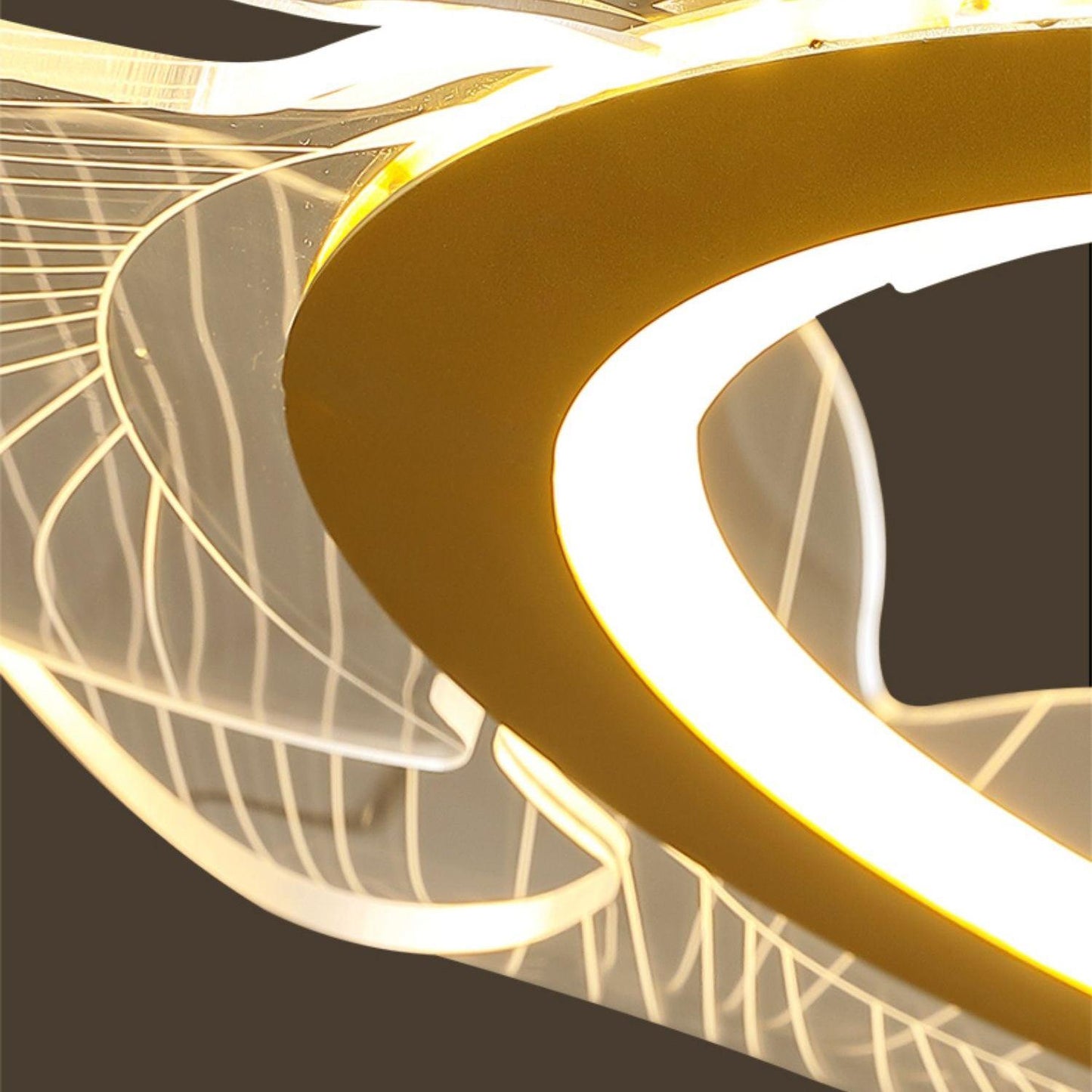 Ravello Scalloped LED Disc Chandelier