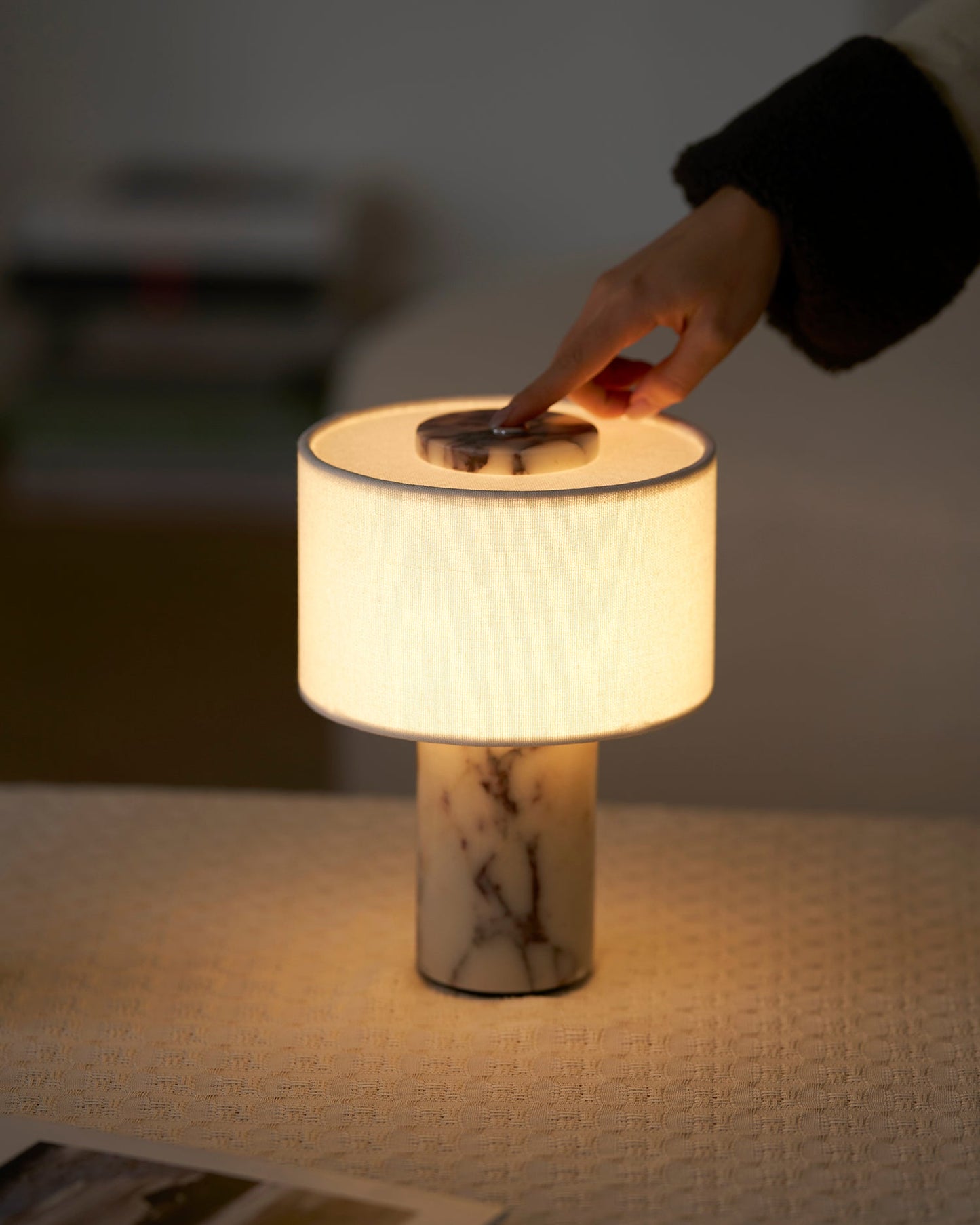 Marble Base Cordless Table Lamp