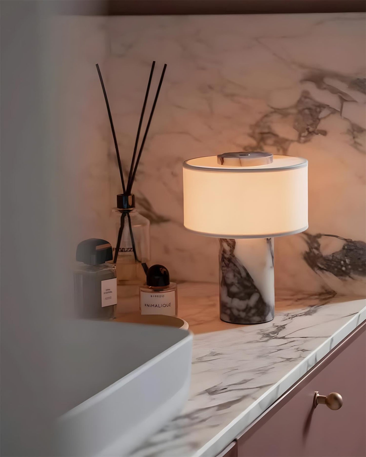 Marble Base Cordless Table Lamp