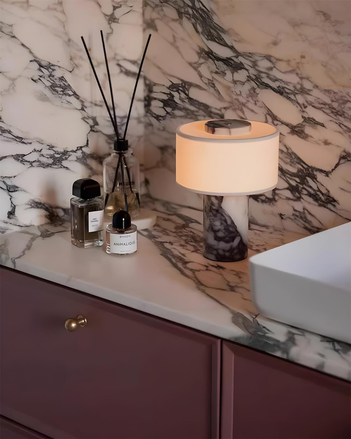 Marble Base Cordless Table Lamp
