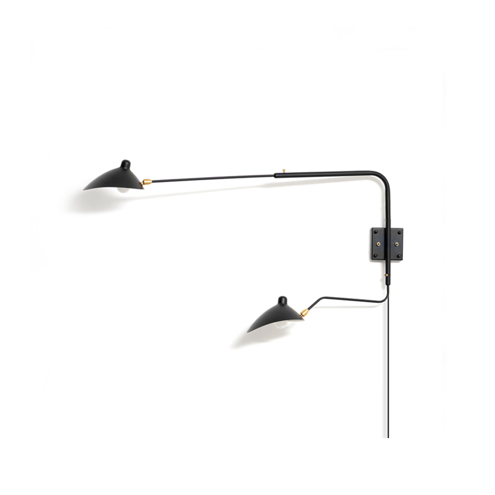 Pivoting Arm Plug In Wall Sconce