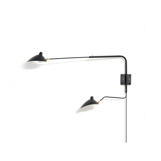 Pivoting Arm Plug In Wall Sconce