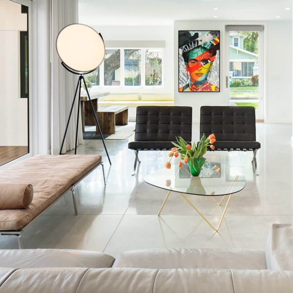 Tilting Disc LED Floor Lamp