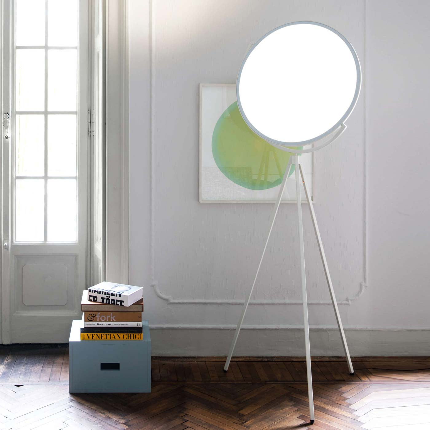 Tilting Disc LED Floor Lamp
