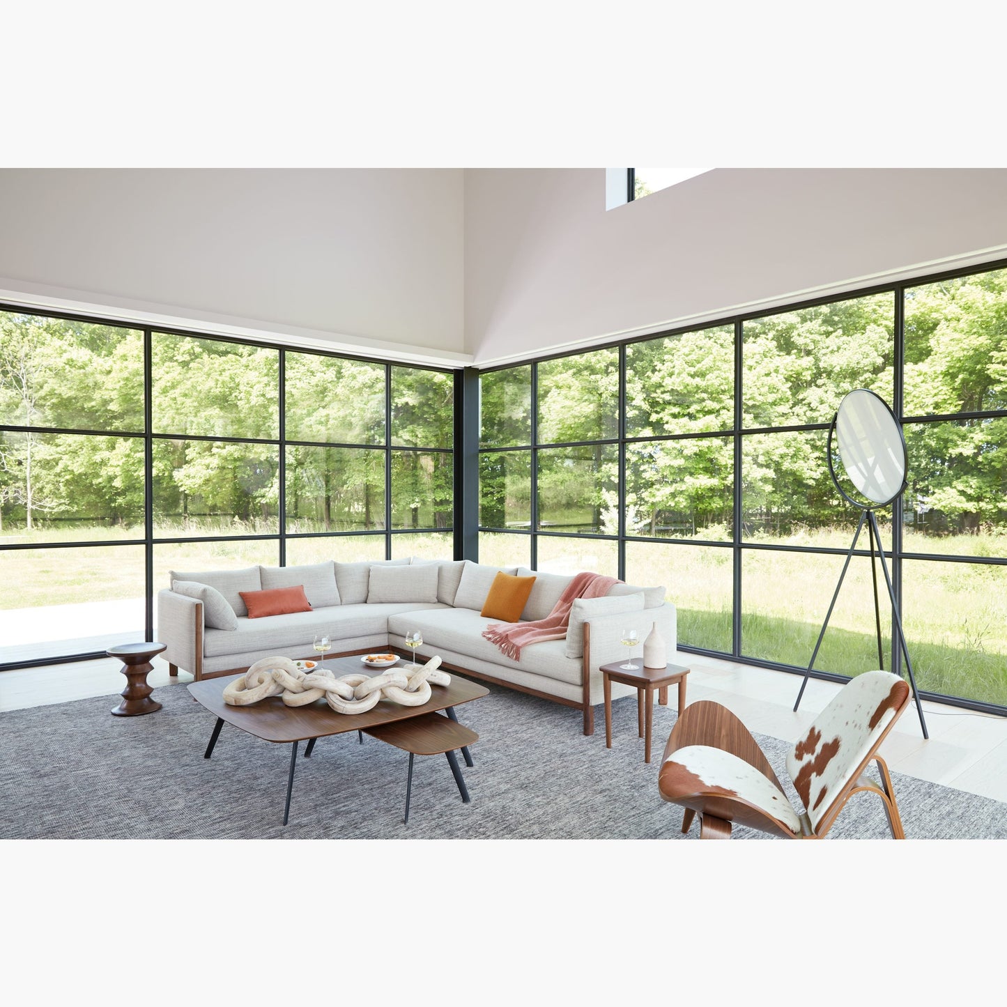 Tilting Disc LED Floor Lamp