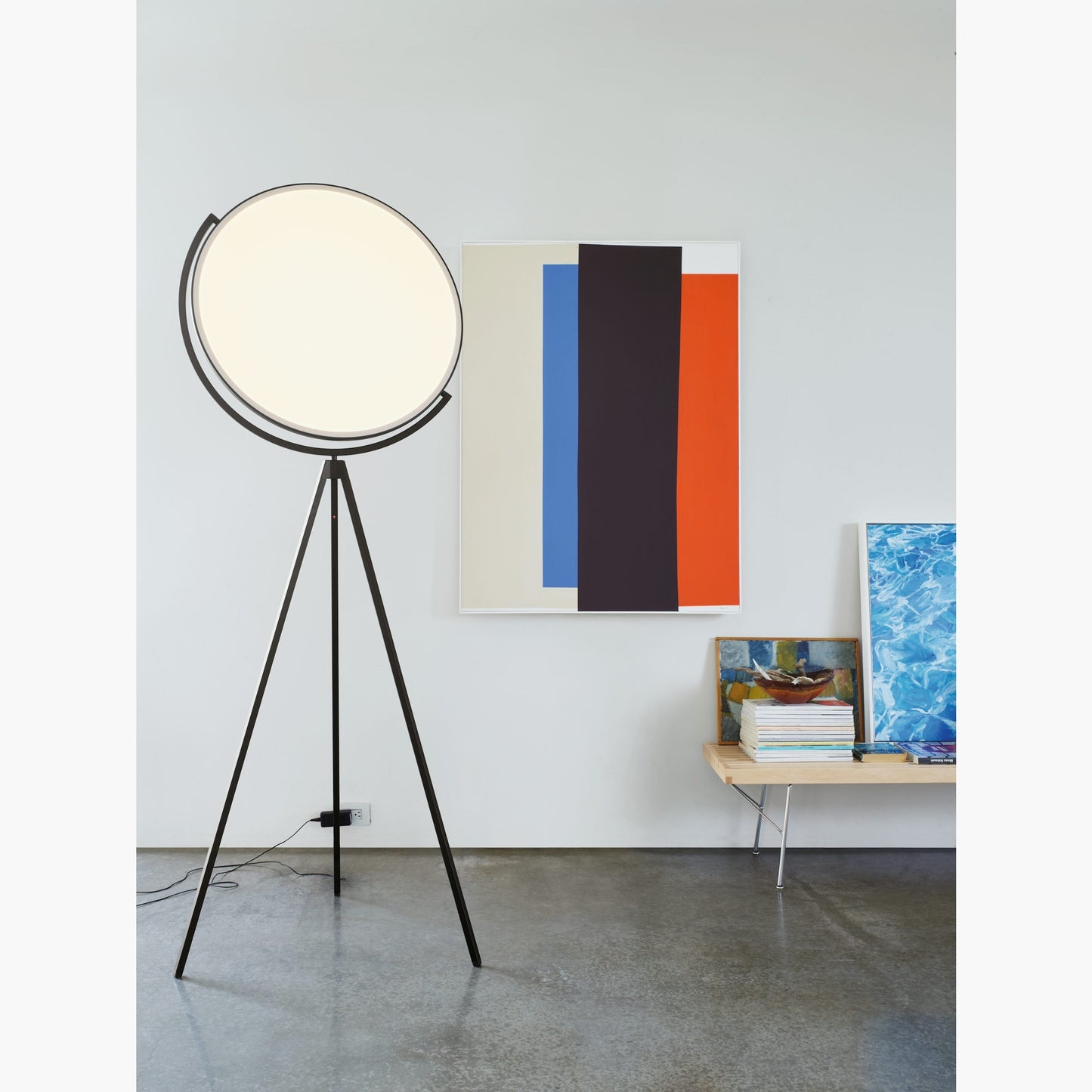 Tilting Disc LED Floor Lamp