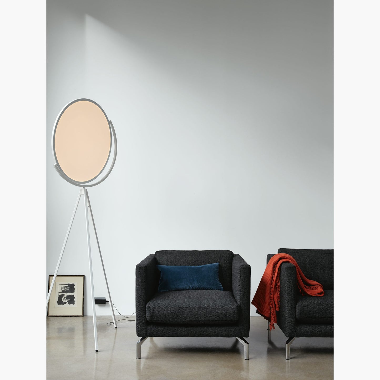 Tilting Disc LED Floor Lamp