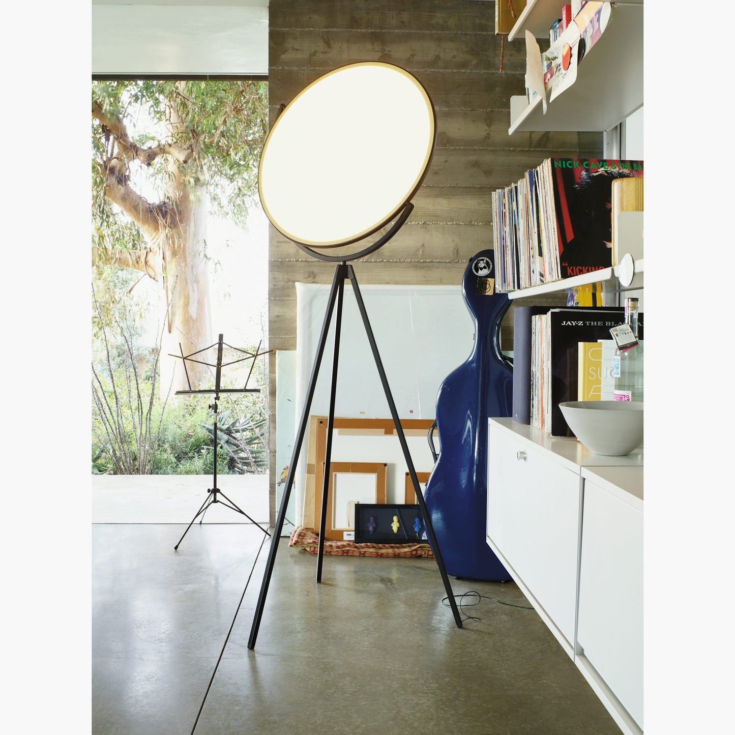 Tilting Disc LED Floor Lamp