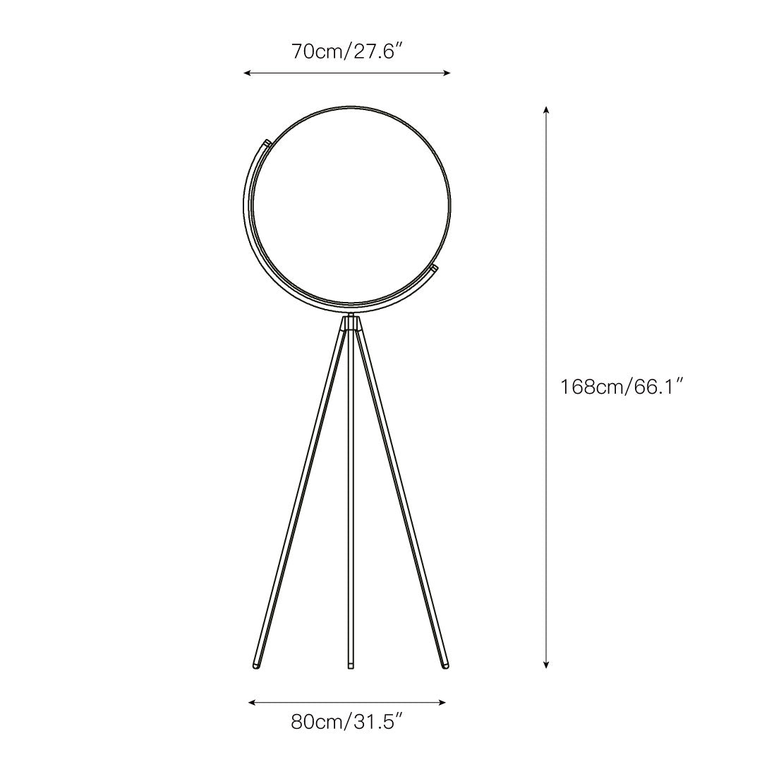 Tilting Disc LED Floor Lamp