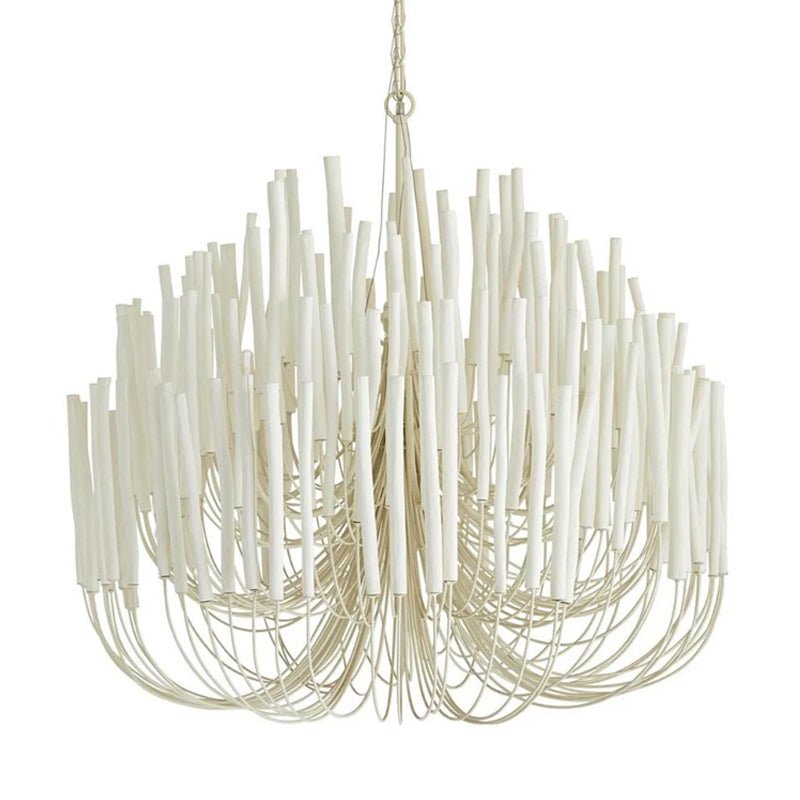 Aspen Layered Wood Rod Chandelier