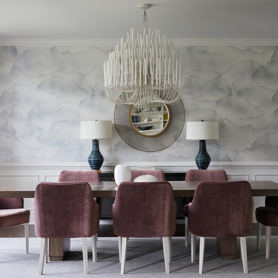 Aspen Layered Wood Rod Chandelier